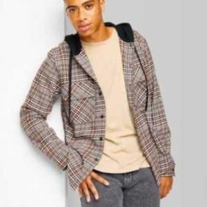 Original use plaid hoodie nwt